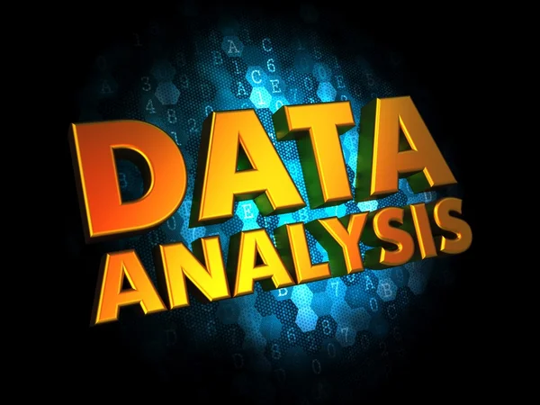 Concepto de análisis de datos sobre fondo digital . —  Fotos de Stock