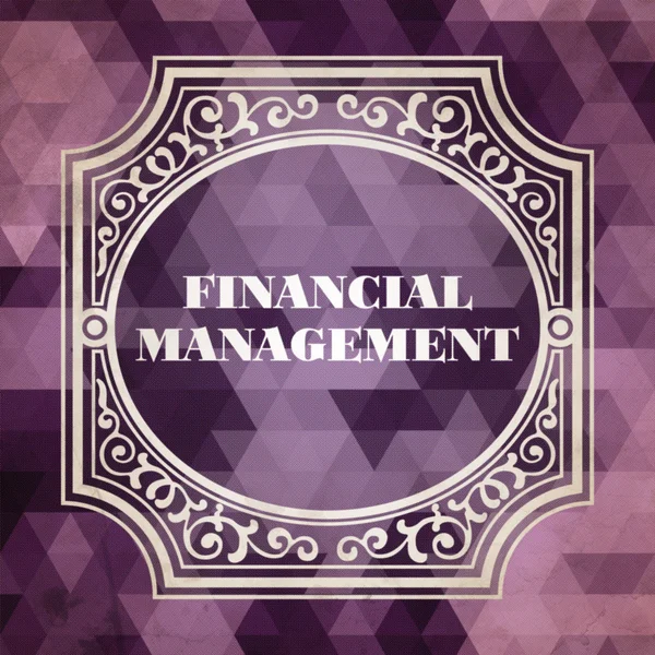 Finanzmanagement. Vintage-Designkonzept. — Stockfoto