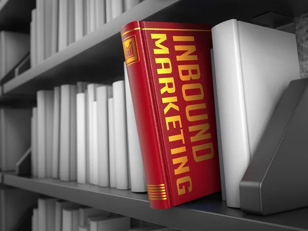 Inbound Marketing - Title of Book. — Stock Photo, Image