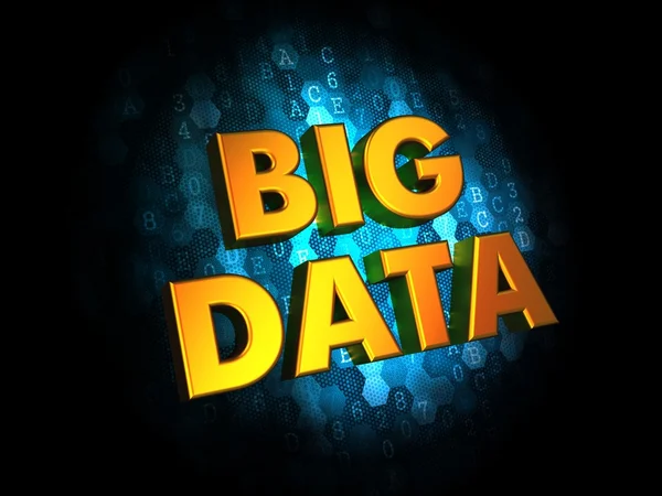 Big Data em fundo digital . — Fotografia de Stock