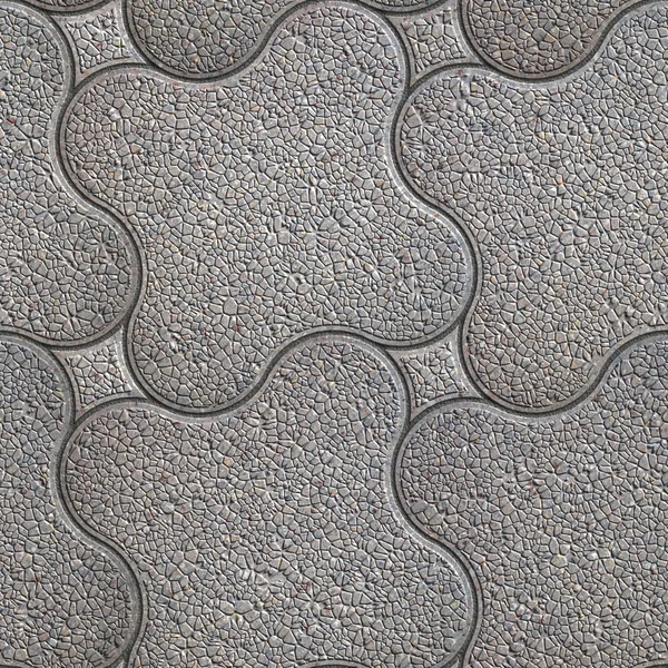 Granular Pavement. Seamless Tileable Texture. — Stock Photo, Image