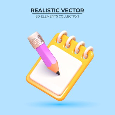 Kalemle birlikte 3 boyutlu kağıt pano. İş görevlerinin başarıyla tamamlanması.