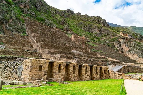 Blick Auf Den Berg Und Den Archäologischen Komplex Der Inka — Stockfoto
