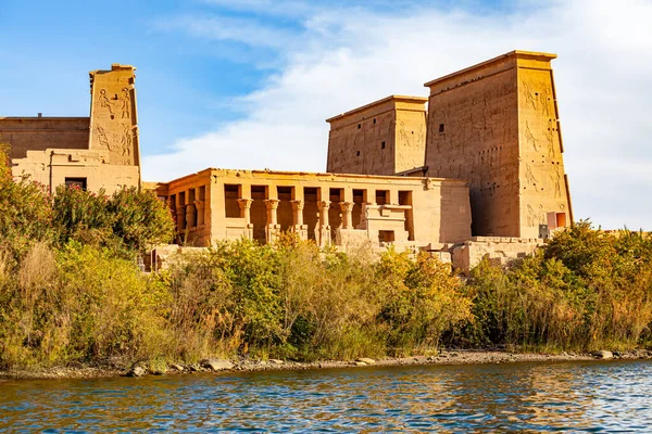 Temple Isis Agilkia Island Sjön Nasser Aswan Övre Egypten Templet — Stockfoto