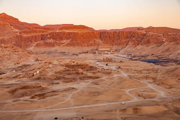 Vista Aérea Del Sitio Arqueológico Valle Los Reyes Con Templo — Foto de Stock