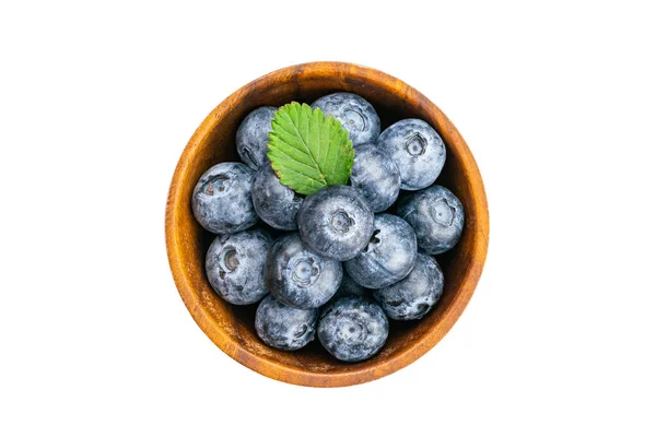 Tampilan Atas Atau Kelompok Awam Datar Blueberry Manis Alami Mentah — Stok Foto