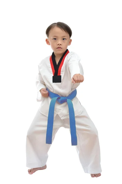Rapaz Taekwondo — Fotografia de Stock