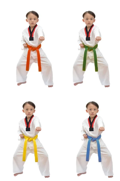 Taekwondo jongen — Stockfoto