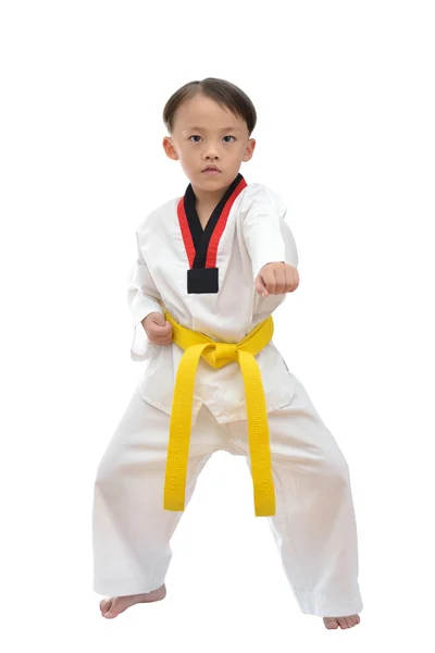 Taekwondo jongen — Stockfoto