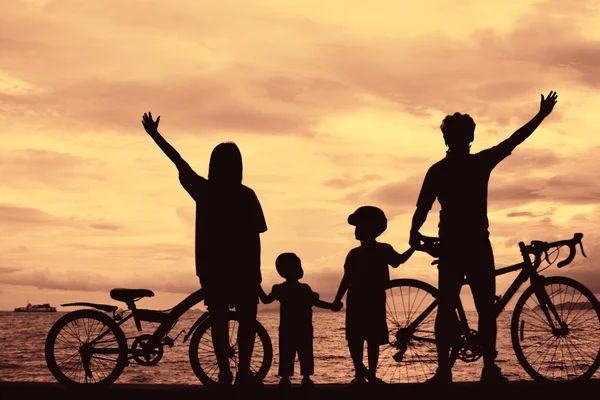 Biker-Familie — Stockfoto