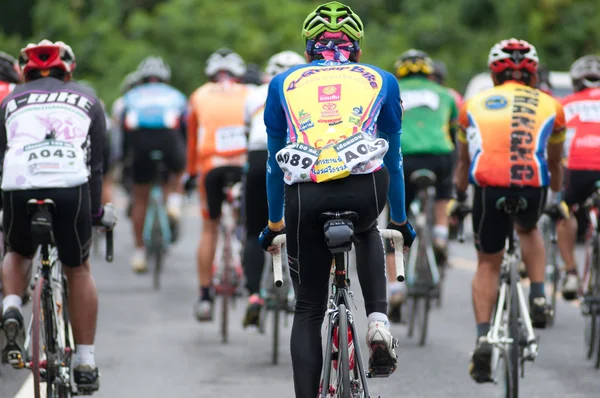 Corrida de bicicleta — Fotografia de Stock