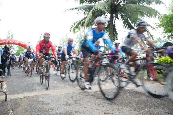 Corrida de bicicleta — Fotografia de Stock