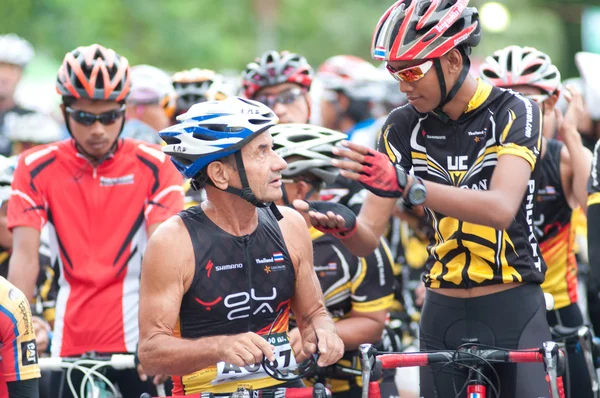 Corrida de bicicleta — Fotografia de Stock