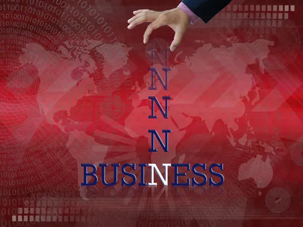 Business hand — Stock Photo, Image