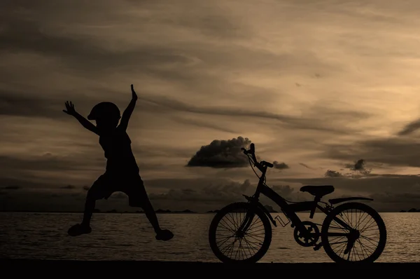 Young biker Royalty Free Stock Photos