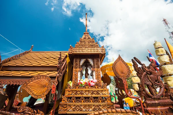 Ko Samui - 15 November: Ngan Duan Sib traditionella buddhistiska Festival — Stockfoto