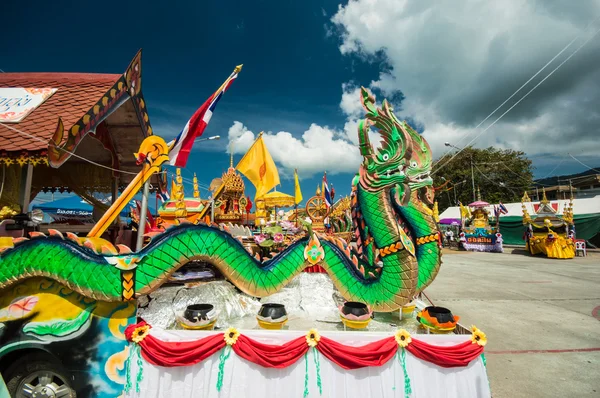 Ko Samui - November 15.: Ngan Duan Sib hagyományos buddhista fesztivál — Stock Fotó