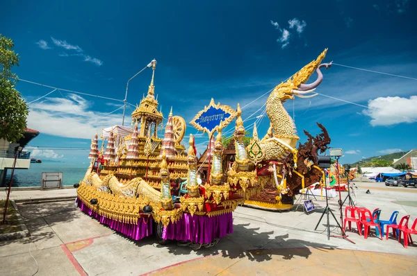 KO SAMUI - NOVEMBRO 15: NGAN DUAN SIB Tradicional do festival budista — Fotografia de Stock