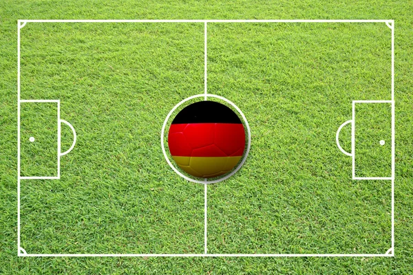 Fußballfeld — Stockfoto