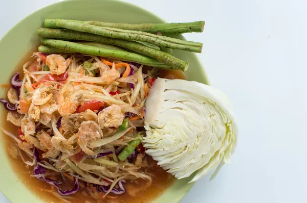 Salada de papaia — Fotografia de Stock