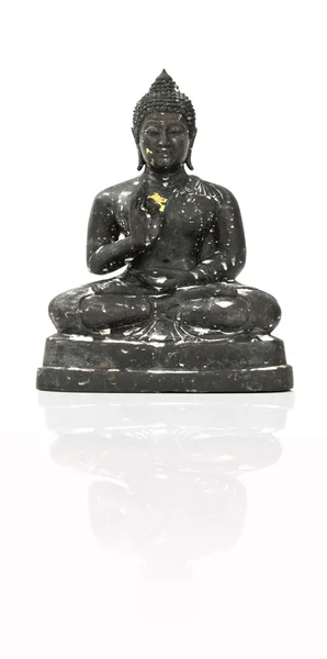 Svart buddha — Stockfoto