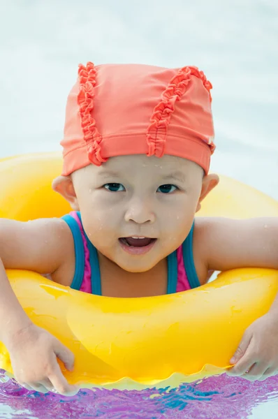 Swimming kid — Stock Photo, Image