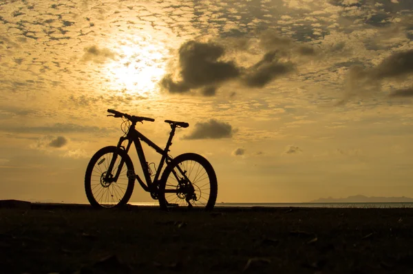 Singola mountain bike — Foto Stock