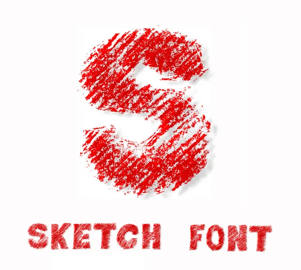 Sketch fuente —  Fotos de Stock