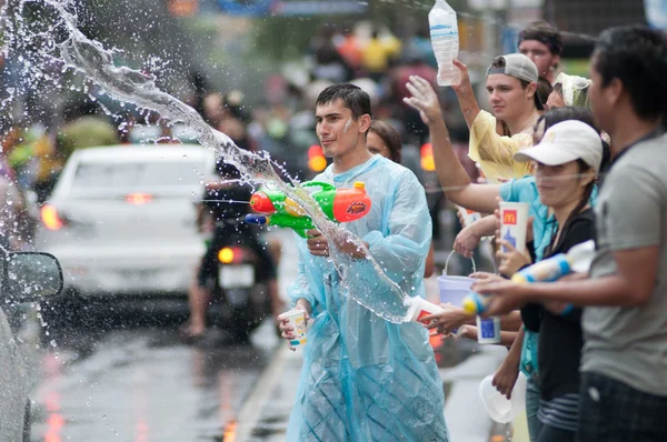 Songkran Fesztivál — Stock Fotó