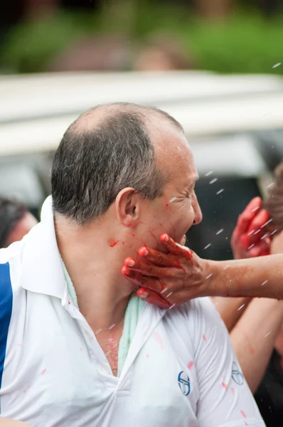 Songkran festival — Stockfoto