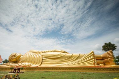 songkhla province, Güney Tayland, altın Buda uzanmış
