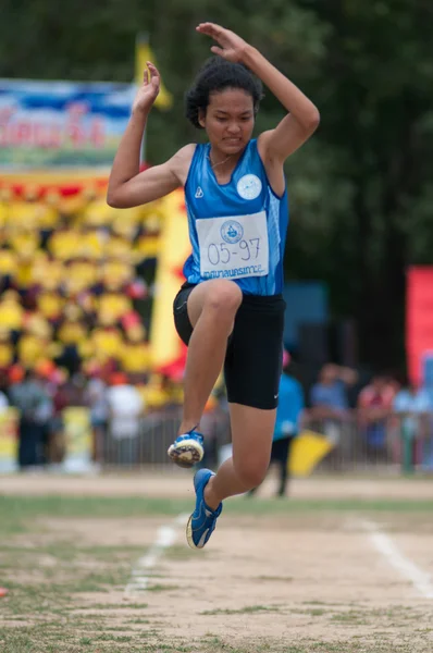 Unidentified Thai students in ceremony during sport parade