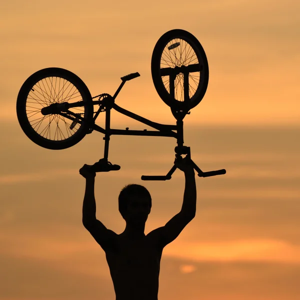 Azione BMX — Foto Stock