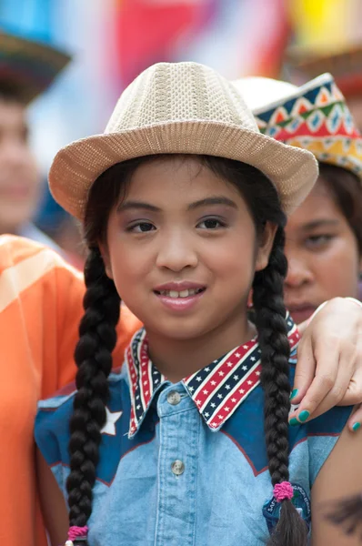 Unidentified Thai students during sport parade. — Stock Photo, Image