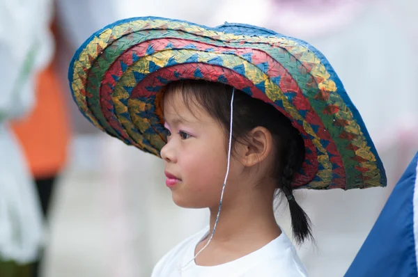 Unidentified Thai students during sport parade. — Stock Photo, Image