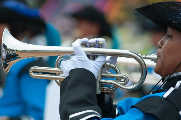 Unidentified Thai students during sport parade. — Stock Photo, Image