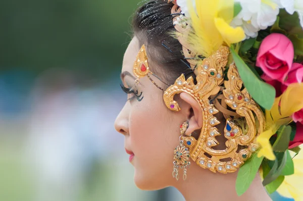 Unidentified Thai students during sport parade. — Stock Photo, Image