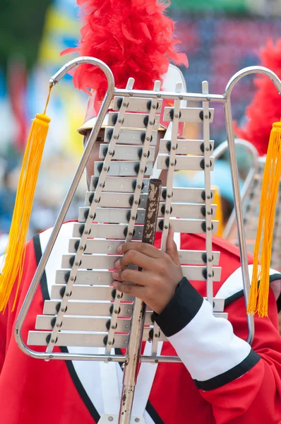 Unidentified Thai students during sport parade. — Stock Photo, Image