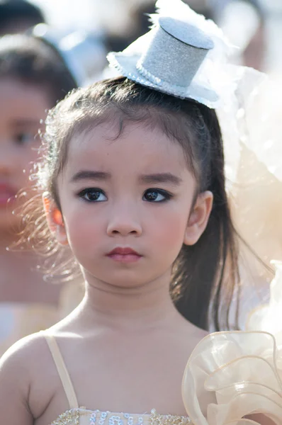 Unidentified Thai students during sport parade. — Stock Photo, Image