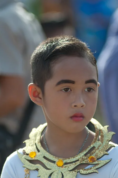 Unidentified Thai students during sport parade. — Stock Photo, Image