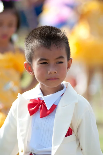 Unidentified Thai students during sport parade. — Stock Photo, Image