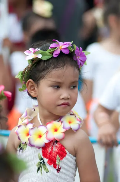 Unidentified Thai students during sport parade. — Stock Photo, Image