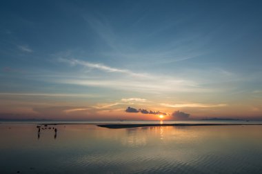 Deniz günbatımı manzarası