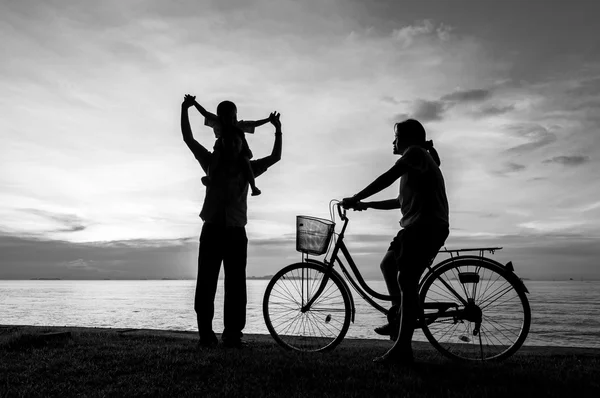 Puesta de sol bicicleta —  Fotos de Stock