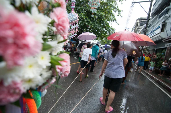 Traditional of buddhist festival - Ngan duan sib — Stock Photo, Image