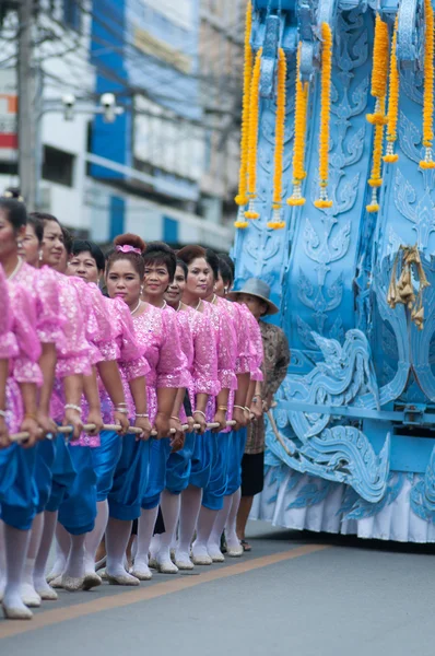 Traditional of buddhist festival - Ngan duan sib — Stock Photo, Image