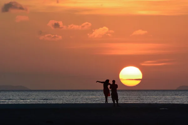 大きな夕日 — ストック写真