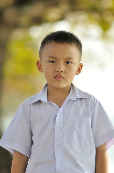 Asiático menino estudante — Fotografia de Stock