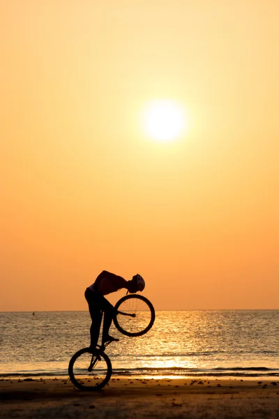 BMX jezdec — Stock fotografie