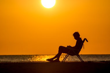 fotografo al crepuscolo